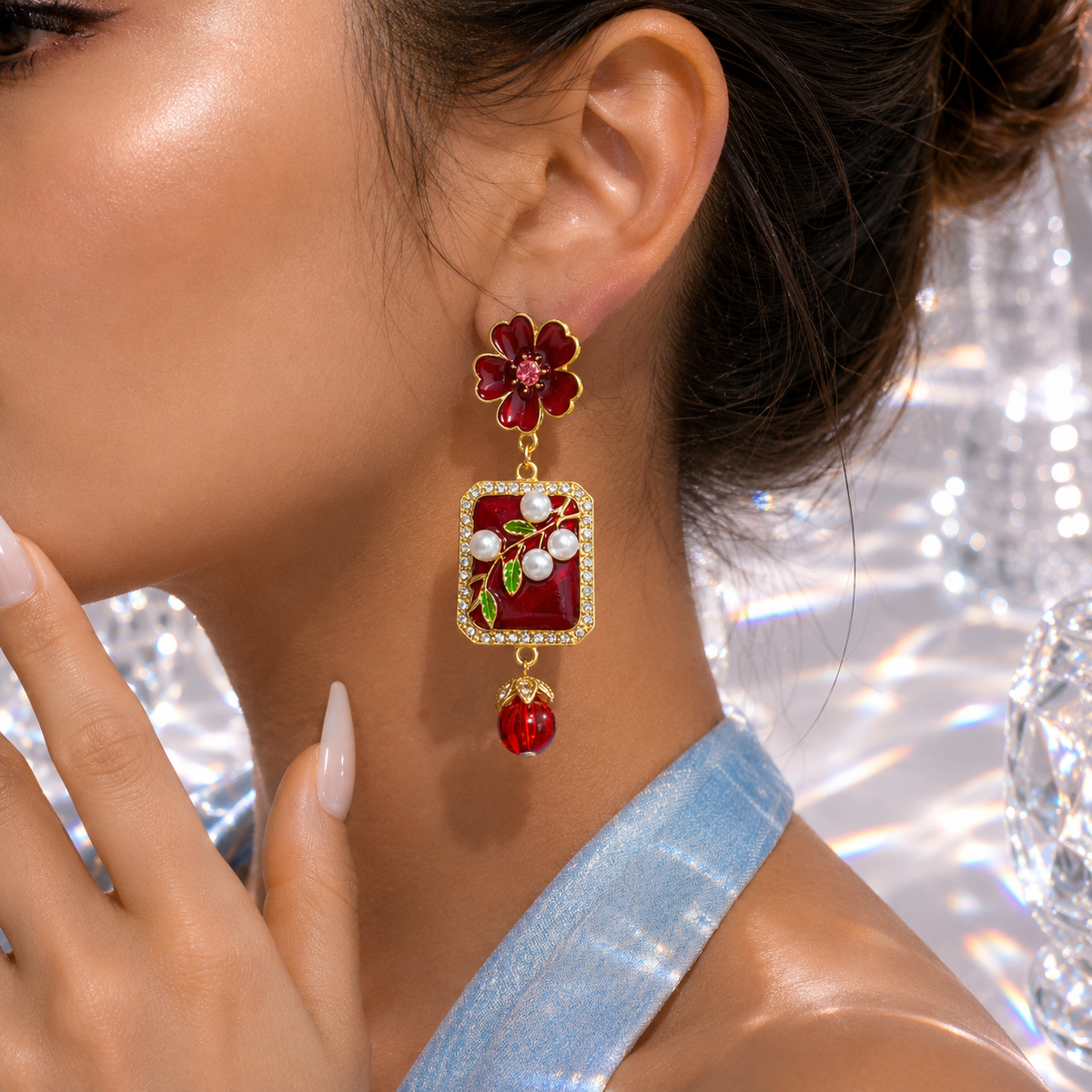 ICTA° Midnight Rosé Affair Earrings