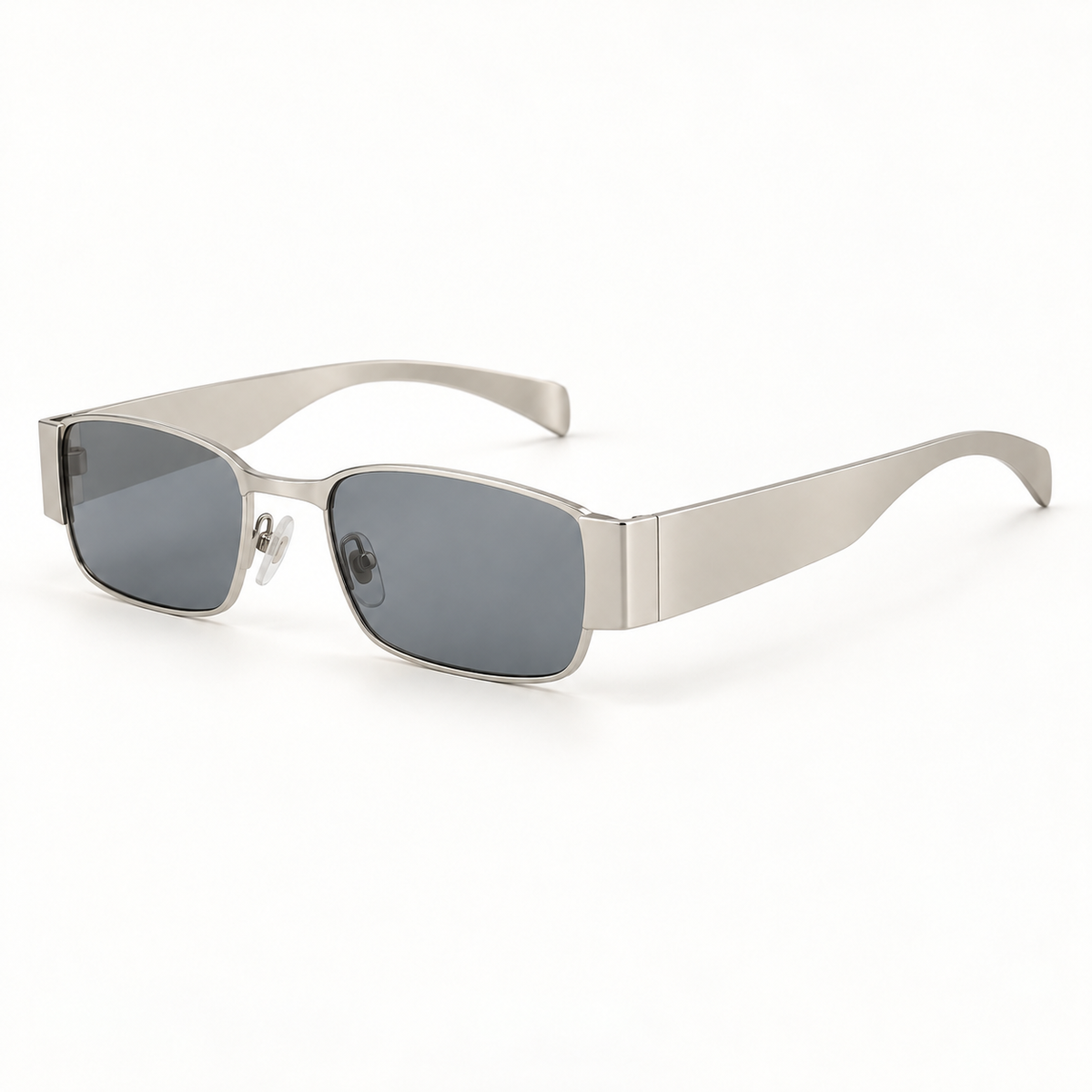 SHAUNA Vintage Rectangle Metal Women Luxury Sunglasses Shades UV400