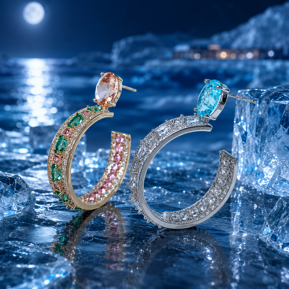 VΛULT ✦ ICTA° Aurora Circuit Hoops