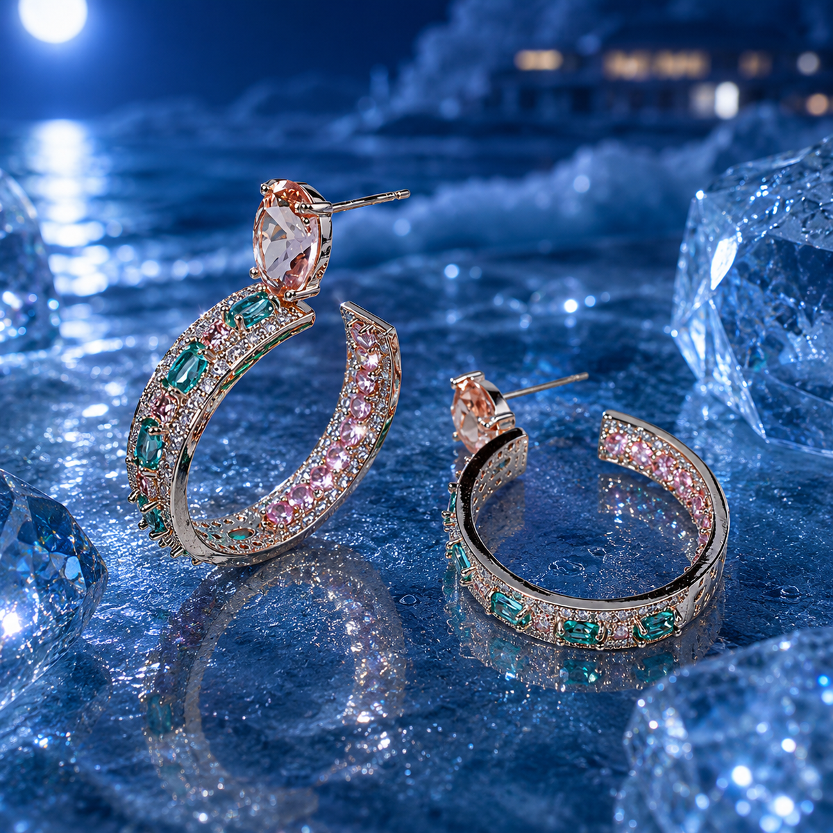VΛULT ✦ ICTA° Aurora Circuit Hoops