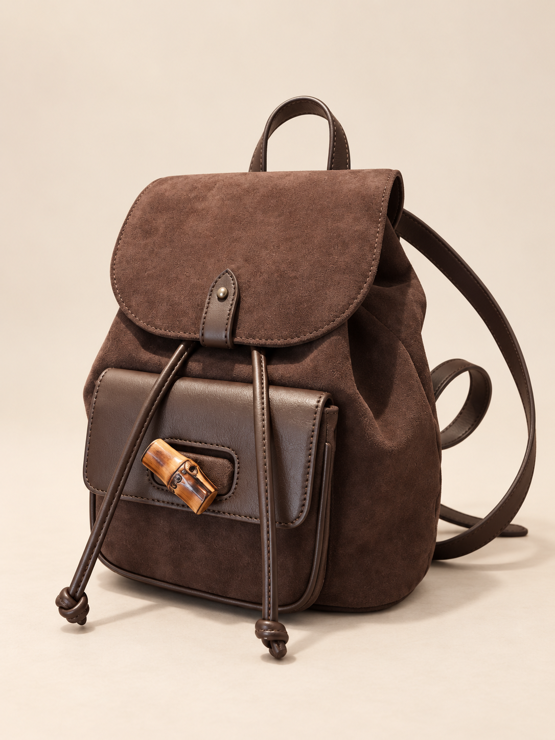 JIAERDI Hot Girls Brown Mini Backpack Women New Retro Versatile Suede Chic Y2k Backpacks Female Vintage Casual Mochila Aesthetic
