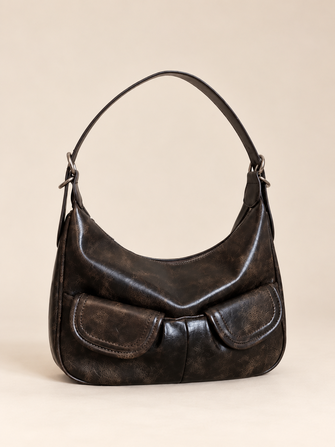 JIAERDI Vintage Coffee Shoulder Bag Women Retro New Autumn Pocket Chic Casual Underarm Bag Female Hot Girls Y2k Handbag Bolsa
