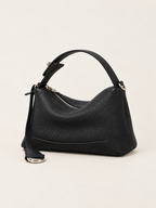 Genuine Cowhide Leather Women Hobo Bag, Mini Top Handle Satchel, Adjustable Crossbody Bag for Travel Daily Use