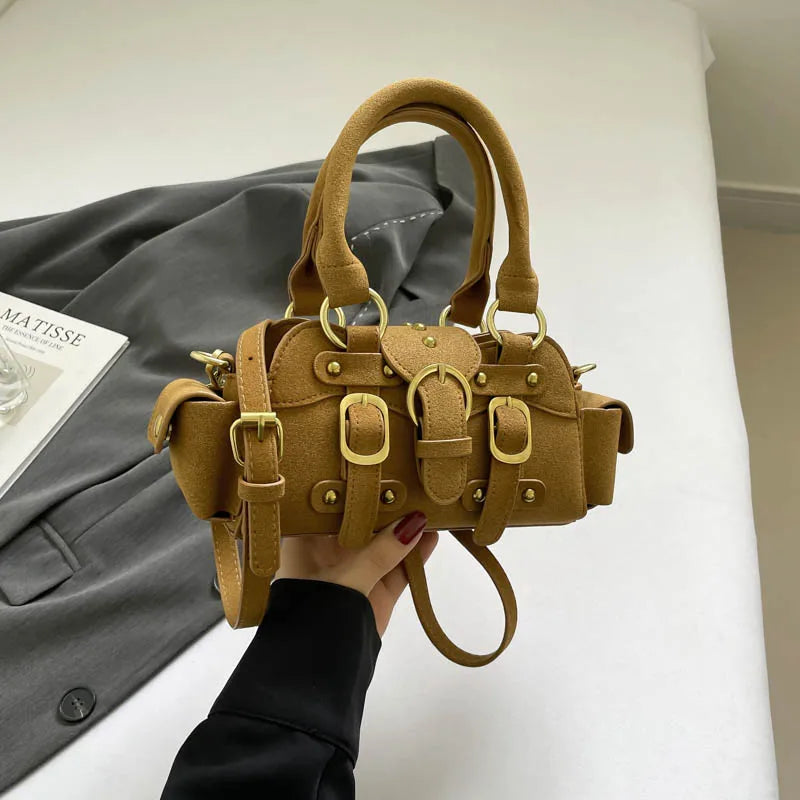 LEFTSIDE Small PU Leather Shoulder Bags for Women 2025 Luxury Designer Trend New Crossbody Bag Females Short Handle Handbags