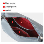 Genuine Cowhide Leather Women Hobo Bag, Mini Top Handle Satchel, Adjustable Crossbody Bag for Travel Daily Use
