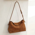 Genuine Suede Bag Women Handbags Large Capacity Tote Messenger Shoulder Bags Female Luxury Designer Cowhide Commuting Hobo Bag