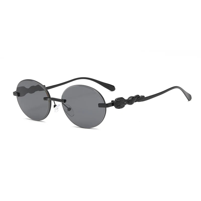 Hot Designer Fashion Women's Sunglasses Premium Retro Sunglasses borderless Frame Metal Glasses