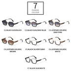 SHAUNA Retro Square Sunglasses Women Shades UV400 Fashion Clear Gradient Men Sun Glasses