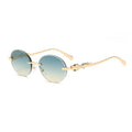 Hot Designer Fashion Women's Sunglasses Premium Retro Sunglasses borderless Frame Metal Glasses