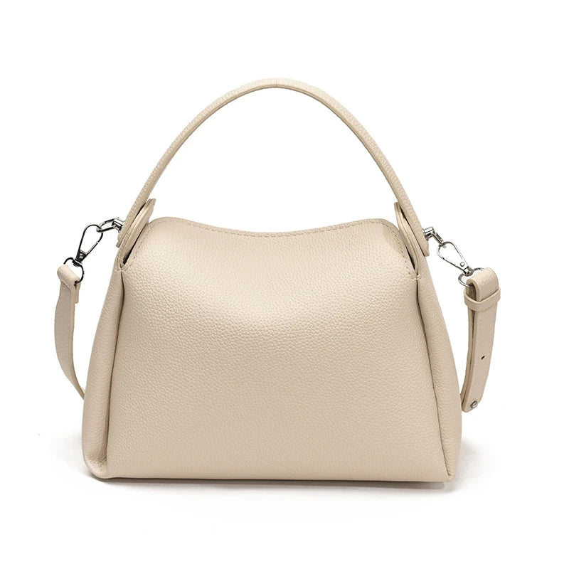 LEFTSIDE Small PU Leather Bucket Bag for Women Shoulder Bags 2025 Short Handle Crossbody Bag Lady Luxury Handbags and Purses