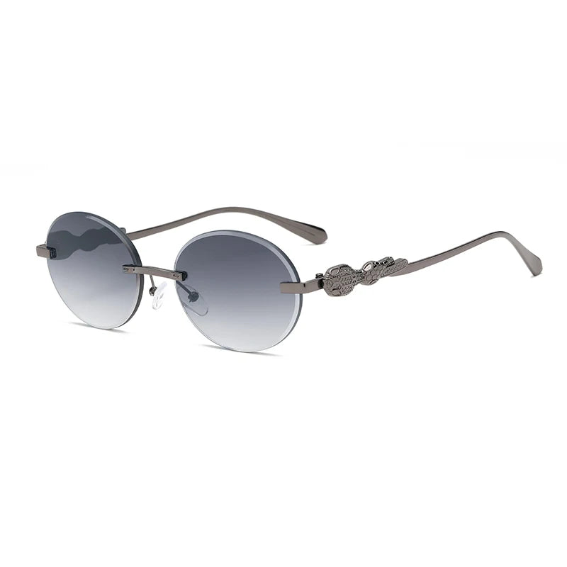 Hot Designer Fashion Women's Sunglasses Premium Retro Sunglasses borderless Frame Metal Glasses