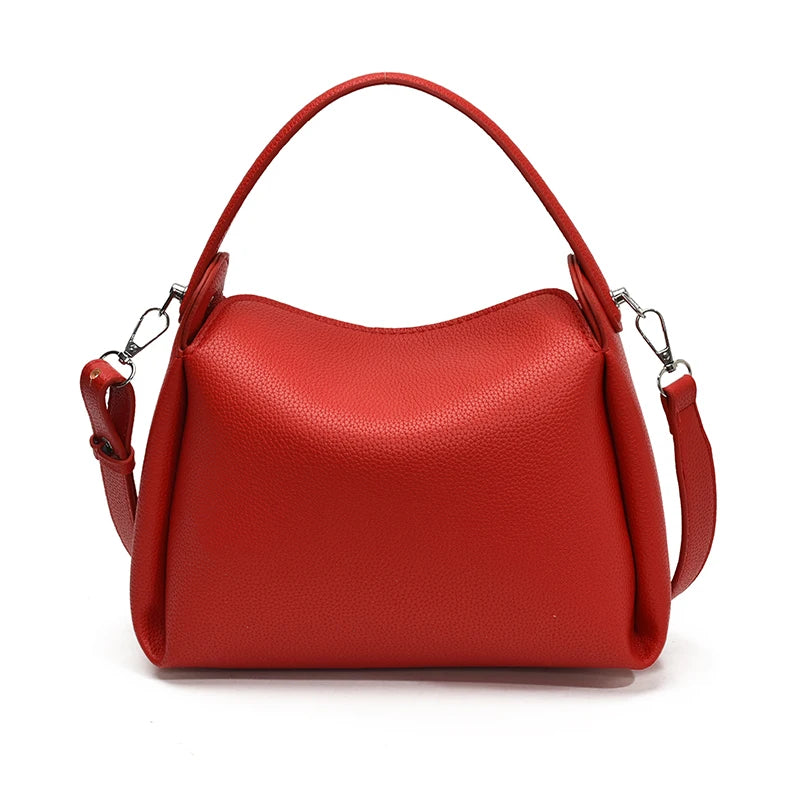 LEFTSIDE Small PU Leather Bucket Bag for Women Shoulder Bags 2025 Short Handle Crossbody Bag Lady Luxury Handbags and Purses