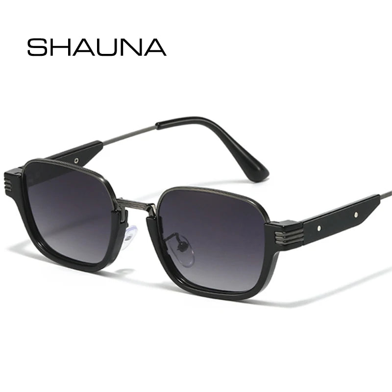 SHAUNA Retro Square Sunglasses Women Shades UV400 Fashion Clear Gradient Men Sun Glasses