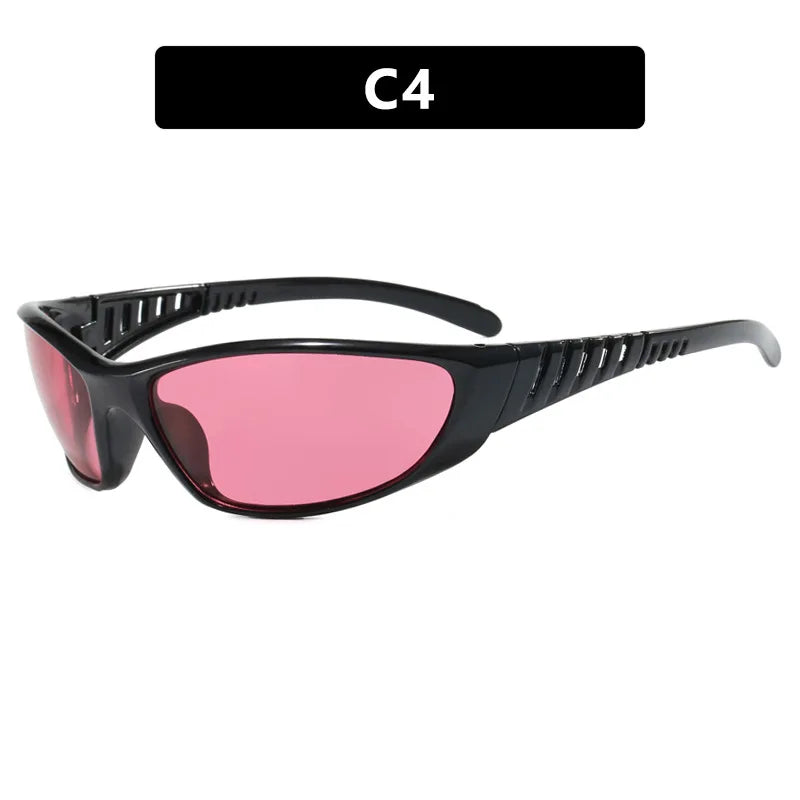 European and American retro sunglasses street photography for women futuristic technology Sun Glasses Y2K hot girls Glasses