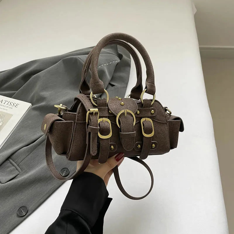 LEFTSIDE Small PU Leather Shoulder Bags for Women 2025 Luxury Designer Trend New Crossbody Bag Females Short Handle Handbags