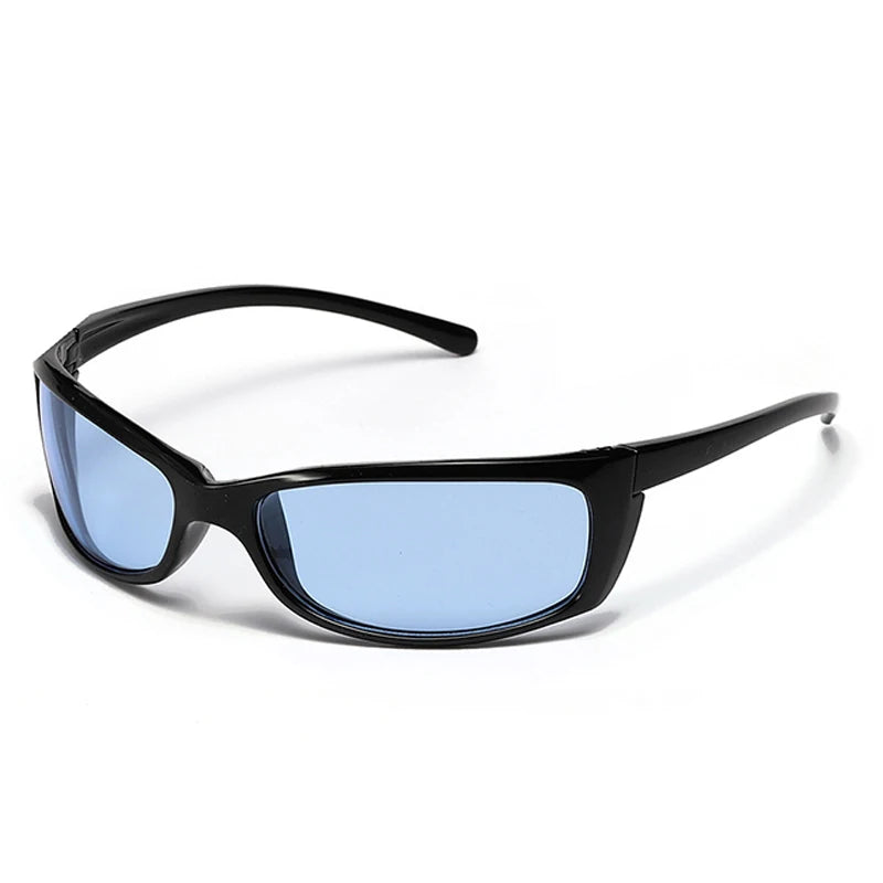 SHAUNA Retro Cat Eye Punk Sunglasses Women Shades UV400 Fashion Blue Orange Men Outdoor Sports Driving Goggles