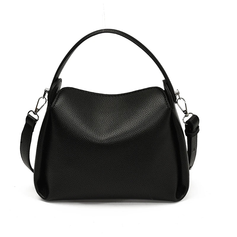 LEFTSIDE Small PU Leather Bucket Bag for Women Shoulder Bags 2025 Short Handle Crossbody Bag Lady Luxury Handbags and Purses