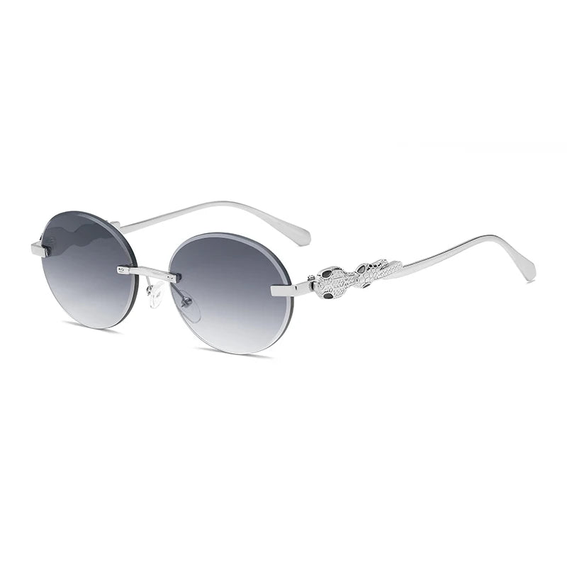 Hot Designer Fashion Women's Sunglasses Premium Retro Sunglasses borderless Frame Metal Glasses