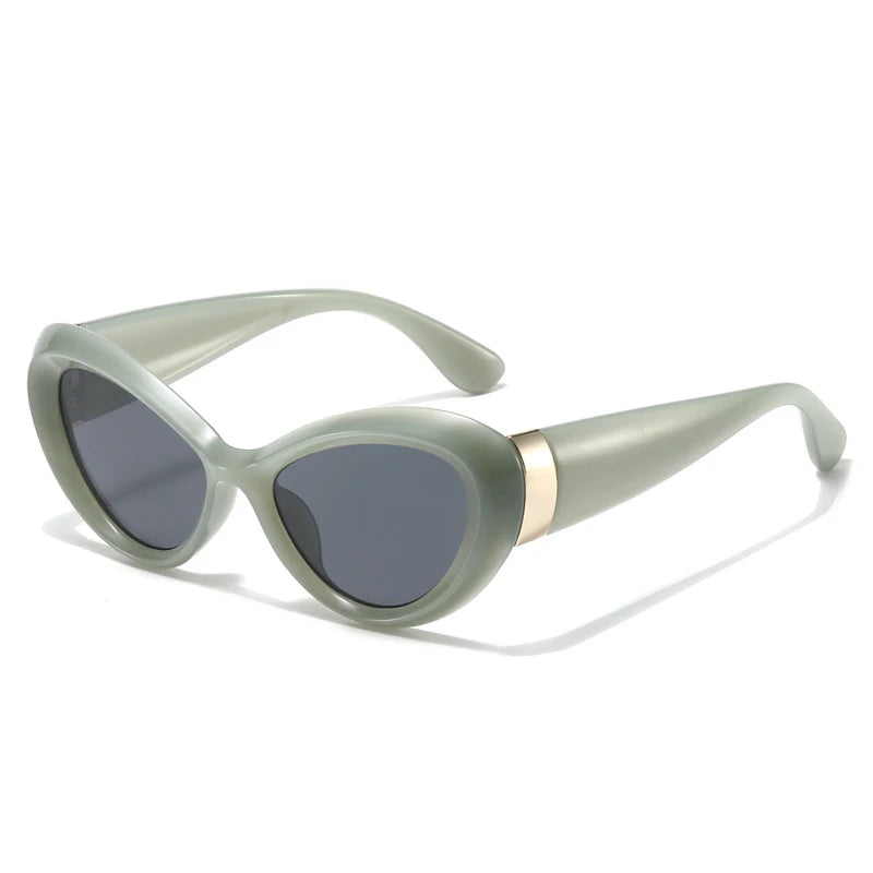 SHAUNA Fashion Cat Eye Sunglasses Women Shades UV400 Vintage Jelly Color Men Sun Glasses