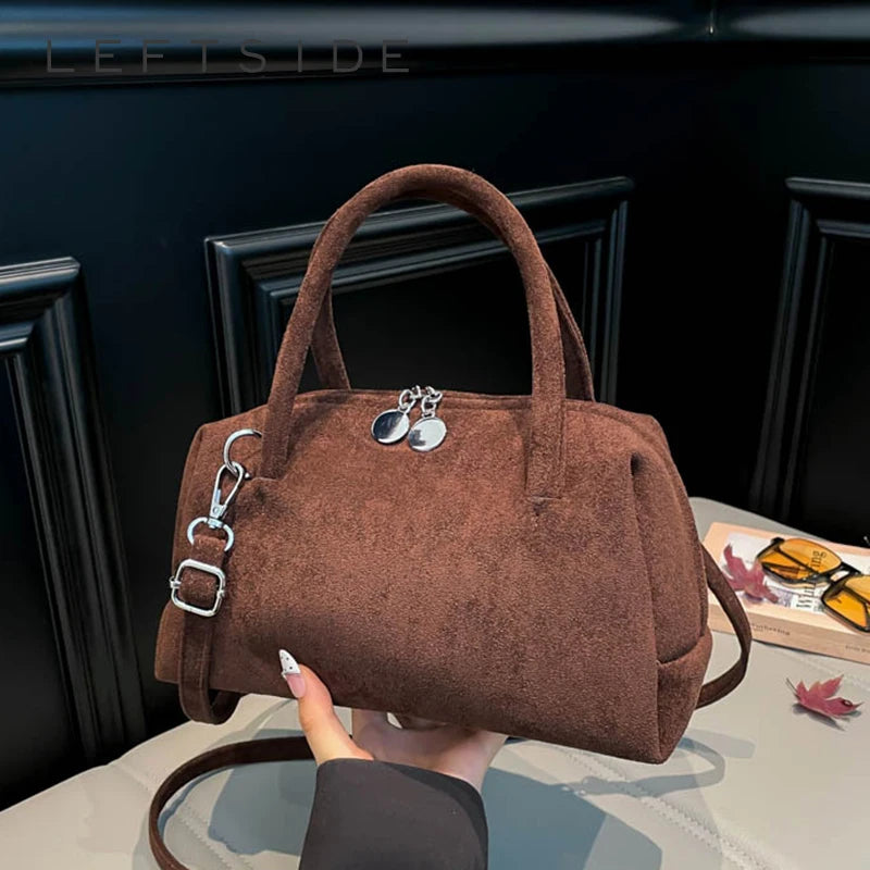 LEFTSIDE Women Small Shoulder Bag 2025 Winter New Trend Pillow Crossbody Bags Luxury Brand Designer Trend Handbags and Purses